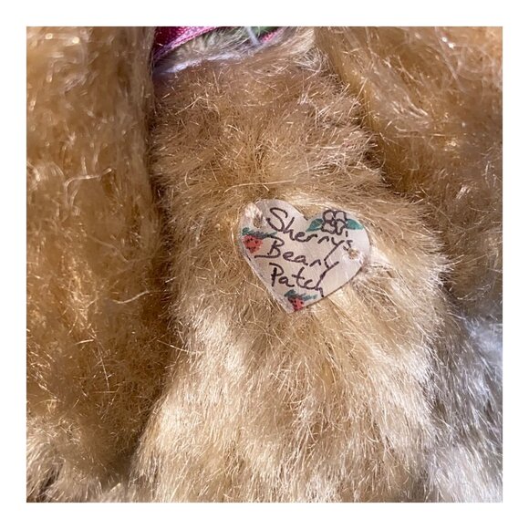 Handmade Mohair Jointed Bear Sherry's Beary Patch Artisan Height 4.5”, Length 5” - Picture 5 of 8